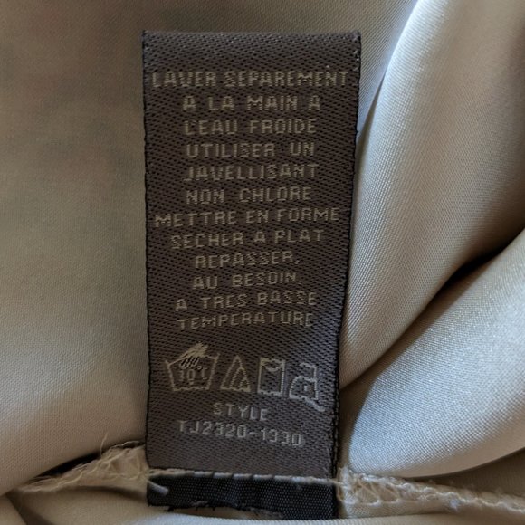 Charlie Jade lined peach-green-beige shift Dress, Sz M - Picture 12 of 12